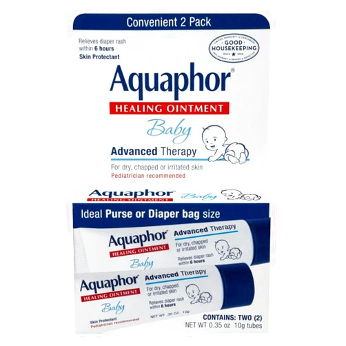Aquaphor Baby Healing Ointment 0.35 Ounce 2 Count (10ml) (2 Pack)