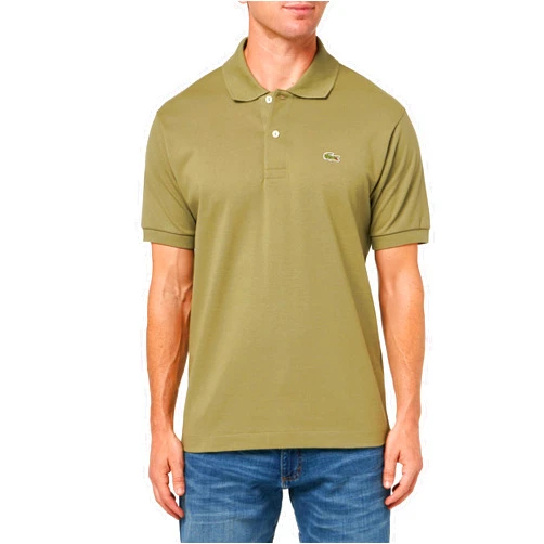 Lacoste Men's Original L.12.12 Petit Piqué Cotton Polo Shirt, Khaki, Medium