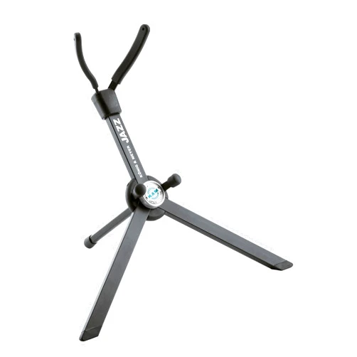 K&M König & Meyer Jazz Saxophone In-Bell Tripod 3 Leg Stand 14330.000.55 | Professional Grade for all Musicians | Lightweight & Compact | Stable Secure Eb Alto Base | Made in Germany Black