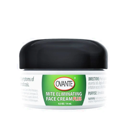 OVANTE Demodex Face Cream for Humans with Acne, Demodex Rosacea Prone Skin Redness Relief for Dry, Itchy and Sensitive Skin | Extra Strength | - 0.5 oz