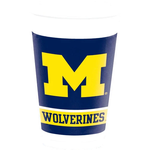Trendware University of Michigan 20 oz. Plastic Cups, 24 Count