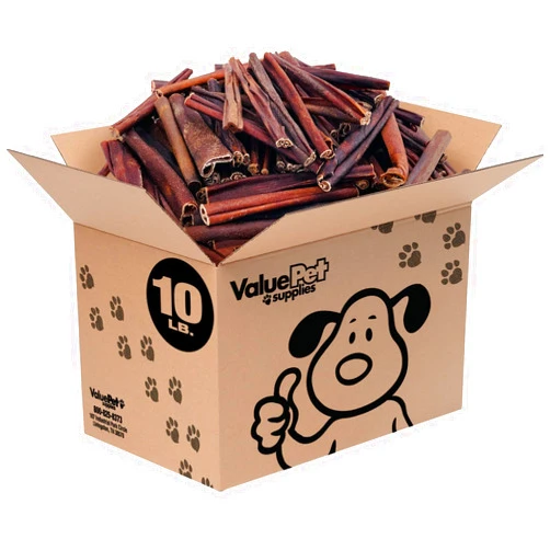 ValueBull Collagen Sticks Beef Dog Chews, Varied Shapes & Sizes, 10 Pounds Bulk Pack - Natural & Safe, Single Ingredient, Rawhide-Free, Long Lasting, Healthy for HIPS, Joints, Skin & Coat
