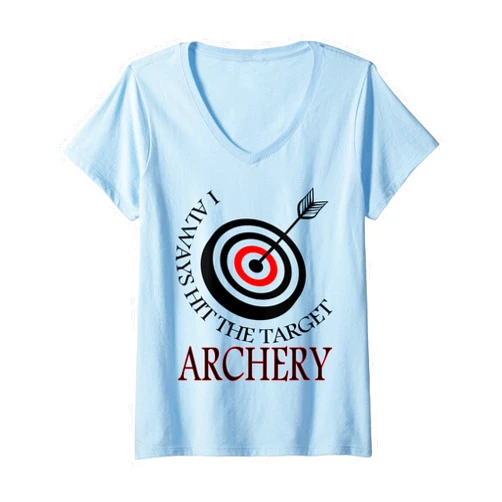Bogenschießen Bogenschützer Schießverein Geschenk Archery Archer Crossbow Shooting Gift Idea V-Neck T-Shirt