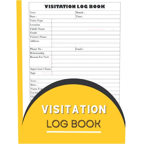 JADO DOX Child Custody Log Book: VISITATION LOG BOOK 2022, size 