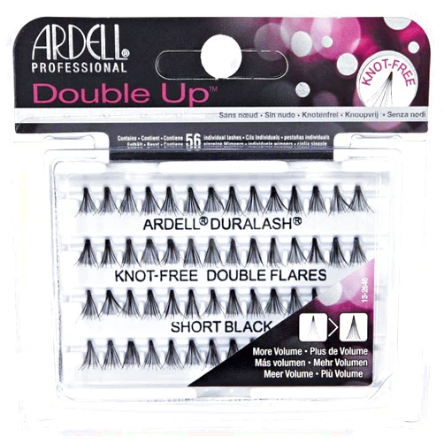 Ardell Double Individuals Knot Free Double Flares Black Short (3 Pack)