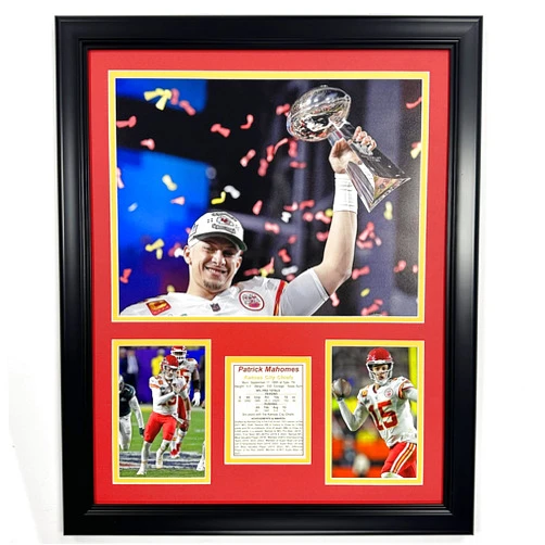 Legends Never Die, Inc. Kansas City Chiefs | 2022 Champions | Framed Photo Collage | 2 Sizes (Mahomes MVP, 18