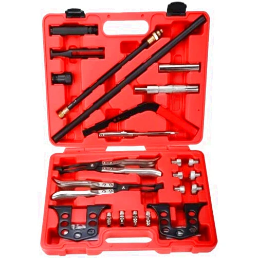 8MILELAKE Valve Spring Compressor, Universal Car Engine Overhead Valve Spring Stem Seal Remover Installer OHV OHC Compressor Tool Kit