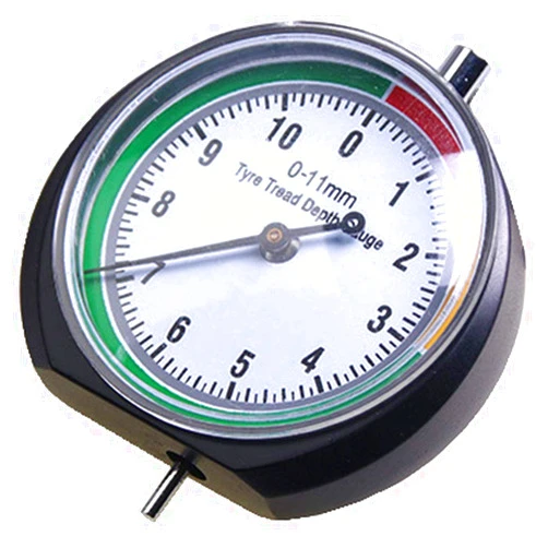 BONV 1pc Car Wheel Tire Pressure Tread Depth Gauge Meter Indicator Pointer Measure Device Tool 0-11mm Tire Condition Monitor Display Accessories