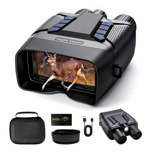 CXK Night Vision Goggles - 4K Night Vision Binoculars for Adults, 3.8'' HD Screen Binoculars, 2000FT Viewing Range for Camping