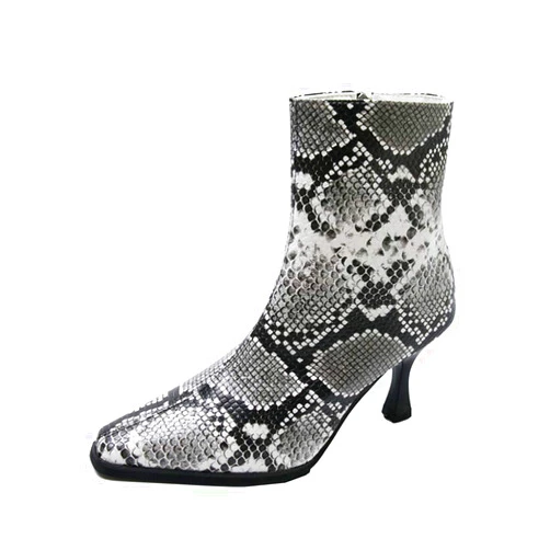 PENATE_Boots PENATE New Women Pointed Fashion Stiletto Shoes Ladies High Heeled Side Zipper Short Boots Patent Leather Stiletto Booties