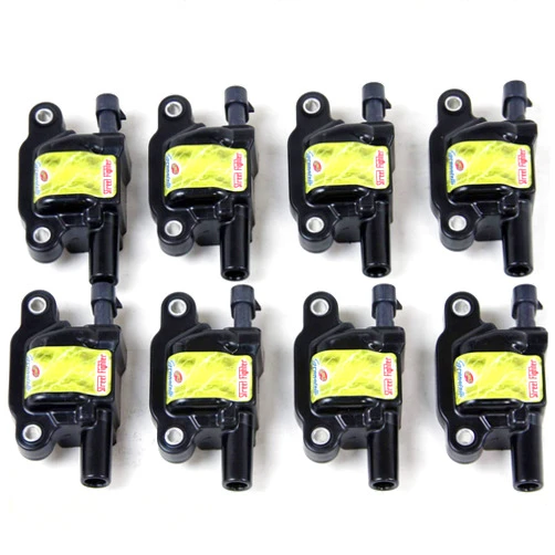 Granatelli Motorsports 28-0512-CP Ignition Coil Black Body Set Of 8 Ignition Coil