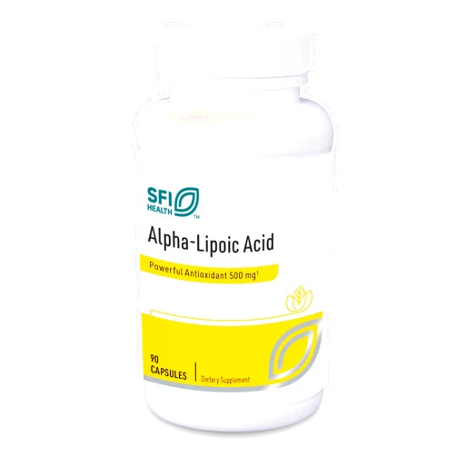 Klaire Labs Alpha-Lipoic Acid 500mg - ALA Supplement - Antioxidant, Cardiovascular, Liver & Detox Support - Soy-Free, Yeast-Free, Hypoallergenic (90 Capsules)