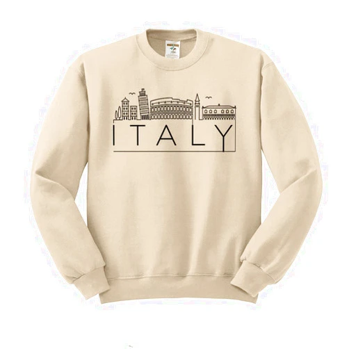 TeesAndTankYou Skyline Italy Sweatshirt Unisex