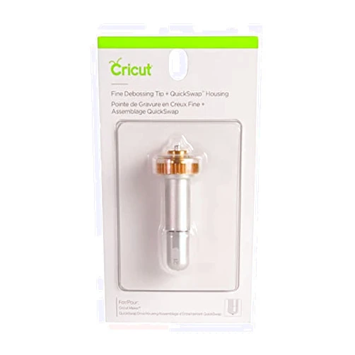 Cricut Fine Debossing Tip + QuickSwap Housing, Tip with Rolling Debossing Ball, Deboss Designs on Thick Foil, Cardstock & More, For Personalized Crafts, Compatible with Cricut Maker Cutting Machine