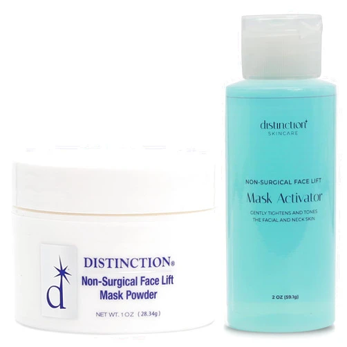 Distinction Firmalift Instant Firming Face Lift Powder & Activator Combo - Anti Aging to Tighten & Tone Skin for a Radiant & Youthful Glow - Great for Fine Lines Wrinkles