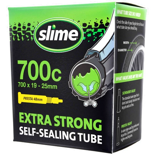 Slime Bike Inner Tube with Slime Puncture Sealant, Self Sealing, Prevent and Repair