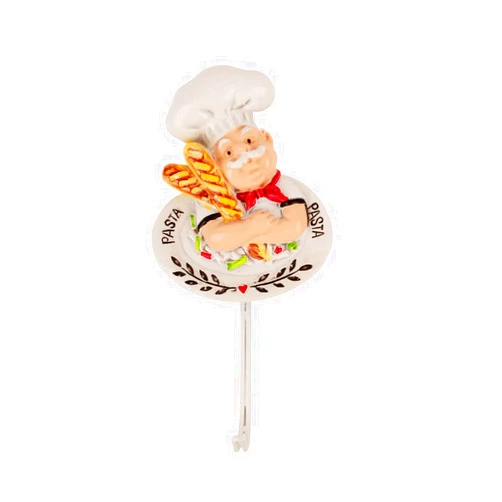 XIANGMUN Chef Wall Hanger Decorative Chef Wall Hooks Key-Coat Utilities Hook Chef Wall Art for-Kitchen Wall-Decor Figurine Holder