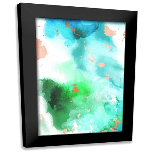 ArtDirect - Villa, Mlli 15x18 Black Modern Framed Art Print Titled: Abstract Watercolors