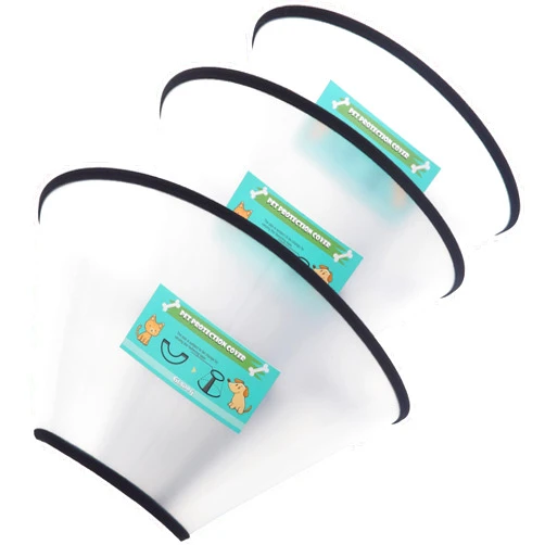GLADOG Soft Dog Cone Collar, 3 PCS (XL Is Only 1 PCS) Flexible Plastic Cone for Dogs After Surgery, Dog Recovery Collar, Adjustable E-Collar for Large/Medium/Small Dogs Cat, Comfy Elizabethan Collar