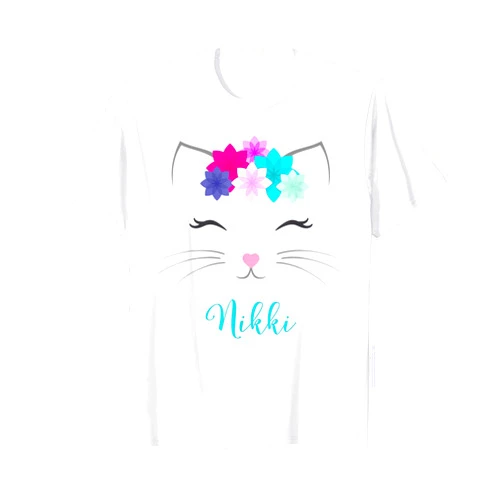 Zum2 Kitty Cat Name Gift Nikki Nikki Name Gift - Personalized Kitty Cat T-Shirt