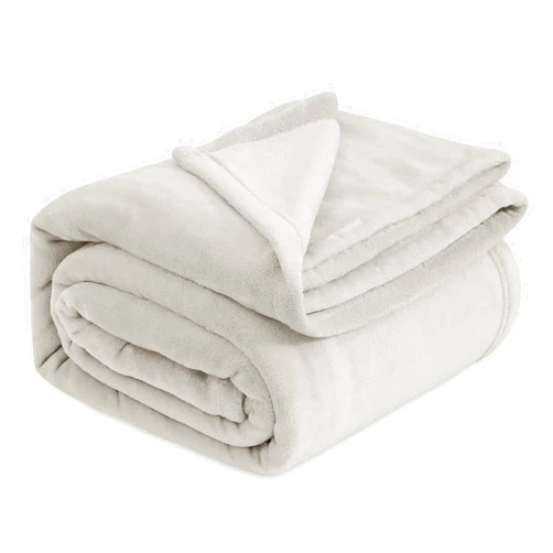 Bedsure Fleece Blanket Queen Blanket Linen - 280GSM Soft Lightweight Plush Cozy Blankets for Bed, Sofa, Couch, Travel, Camping