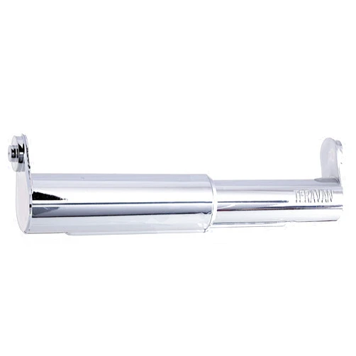 Teravan Standard Extender for Extra Large Toilet Paper, Allows Most Regular Fixtures to Fit Double Rolls and Triple Rolls, Easy to Use, Silver/Chrome