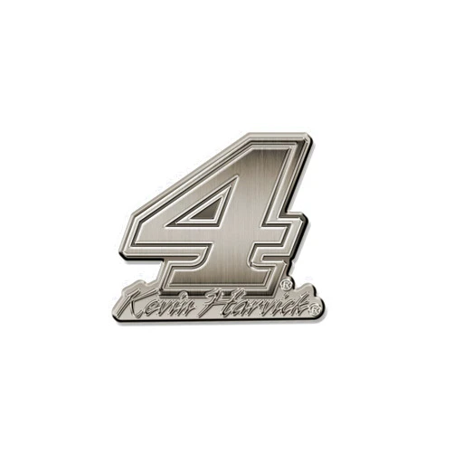 Rico Industries NASCAR Racing Signature Antique Nickel Auto Emblem for Car/Truck/SUV