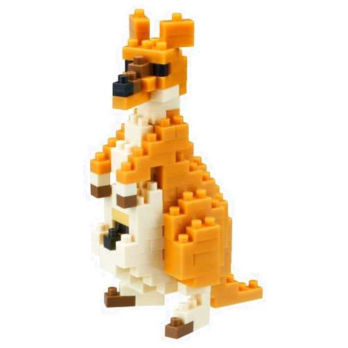 Nanoblock - Animals - Kangaroo, Nanoblock Collection Series Building Kit