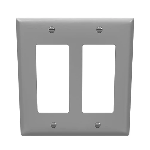 ENERLITES Decorator Light Switch or Receptacle Outlet Wall Plate, Gloss Finish, Size 2-Gang 4.50