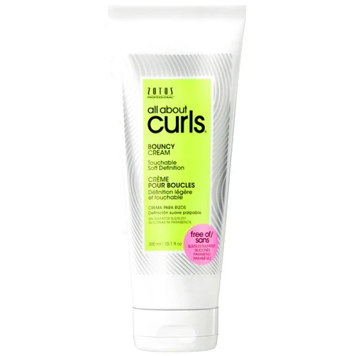 ALL ABOUT CURLS Bouncy Cream | For Curly Hair Styling | Moisturize, Define & Enhance Texture | Reduce Frizz & Boost Shine | Soft Definition | Vegan & Cruelty Free | Sulfate & Paraben Free