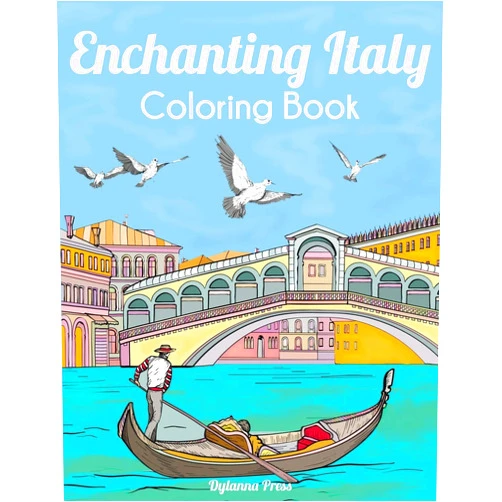 Dylanna Press Enchanting Italy Coloring Book