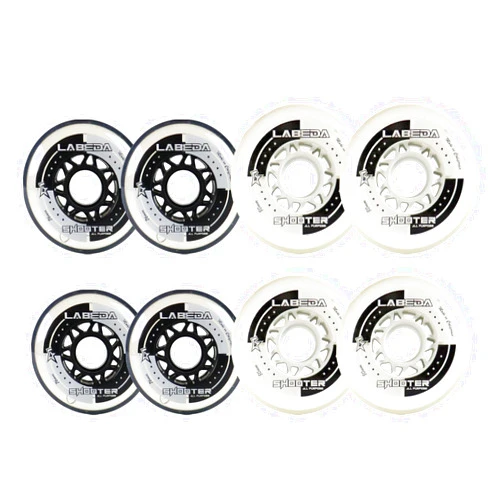 Labeda Shooter Roller Hockey Wheels - 8-Pack - Choose Size/Color