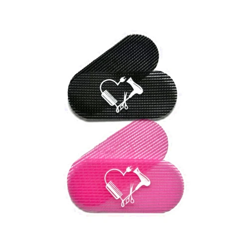 HAIR GRIPPERS ® 2 COLORS BUNDLE PACK 4 PCS for Men and Women - Salon and Barber, Hair Clips for Styling, Hair holder Grips (Pink/Black).