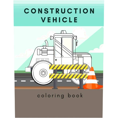 Golden boy Construction Vehicle Coloring Book: Including Excavators, Cranes, Dump Trucks, Cement Trucks, Steam Rollers,