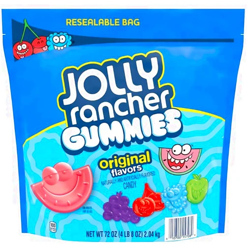 CHAIN & JO SWEETS Jolly Ranchr Gummies Original Flavors 72oz - Naturally & Artificially Flavored Candy - Soft & Chewy Gummies - Ideal for Sharing with Family and Friends - Office, Candy Buffet