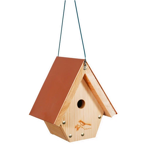 WoodLink Wren House Cedar Bird House with Copper Roof