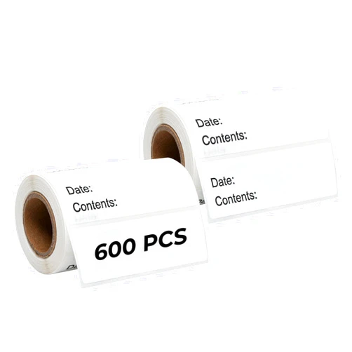 SIDAZON 600-Piece Freezer Refrigerator Food Labels- 1