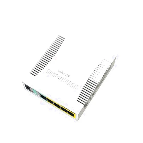 MikroTik RB260GSP 5-Port Gigabit Ethernet Switch (CSS106-1G-4P-1S)