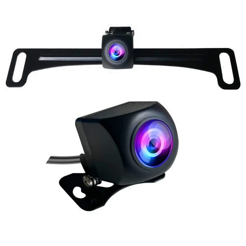 Casoda Backup Camera, AHD 1080P License Plate 2-in-1 Multifunctional Rearview Reversing Camera, Wide Angle Perfect Night Vision IP67 Waterproof Reverse Rear View Camera for Car SUV RV etc.