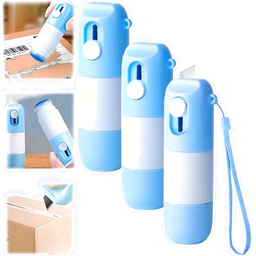 Aphro Thermal Paper Correction Fluid with Parcel Opener, 2 in 1 Anti Information Leakage Erase Device, Portable Personal Privacy Protection Artifact for Package Labels (3pcs)