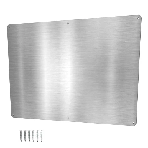 MagGrip 17.5inchX11.5inch Large Stainless Steel Plate for Magnets, 3M Adhesive Back, Mounting Screws, Ideal for Magnetic Shelf, Spice Holders, Fridge Magnets. Mount Anywhere! (Silver, 1 PACK)