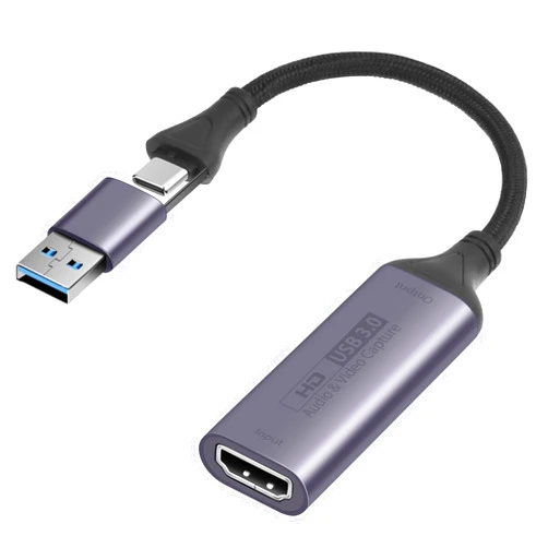 AXFEE Video Capture Card, HDMI to USB Type C Capture Device, 4K HDMI to USB3.0 1080P HD Video Record, Compatible with Switch PS4 PS5 Xbox TV Stick DSLR Camera iPad Pro Mac PC Laptop Phone