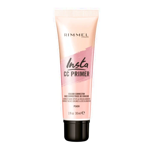 Rimmel London Insta Flawless - 30 Peach - Color-Correcting Primer, Brightening, Evens Skin Tone, Preps Skin, 1oz