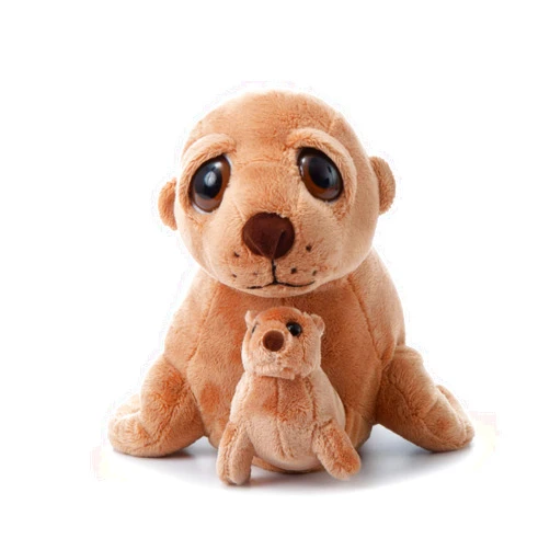 The Petting Zoo Mom and Baby Sea Lion Stuffed Animal, Gifts for Kids, Pocketz Ocean Animals, Sea Lion Plush Toy 14 inches