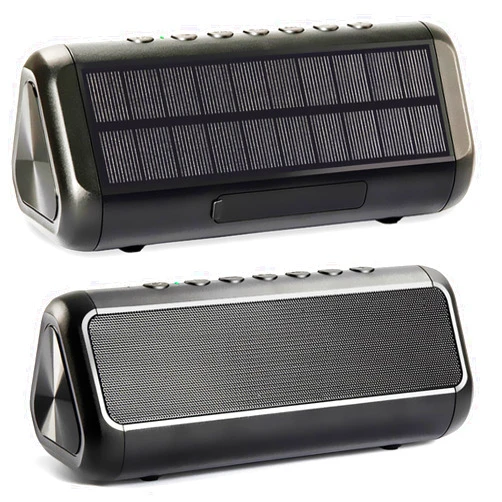 Friengood Solar Bluetooth Speaker Portable，5000mAh Wireless Speaker，IPX6 Waterproof Outdoor Speaker，Bluetooth 5.3，TWS Pairing，50H Play Time Heavy Bass for Beach，Party，Hiking，Cycling，Indoor & Outdoor Activities.