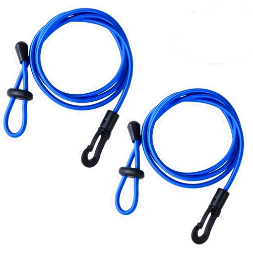 AMbs Kayak Paddle Leash 2 Pcs Safety Rod Adjustable Canoe Paddle Fishing Rod Survival Paracord Bungee Cord Safety Lanyard Strap With Snap Hook for Kayaking Securing Canoe SUP Board Rowing Surfing Cycling