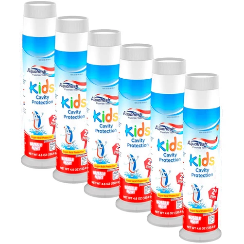 Aquafresh Kids Cavity Protection Toothpaste 4.6oz (6 Pack)