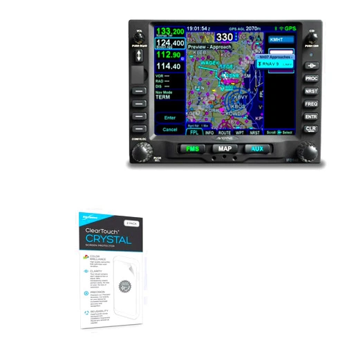 BoxWave Screen Protector Compatible With Avidyne IFD540 - ClearTouch Crystal (2-Pack), HD Film Skin - Shields From Scratches