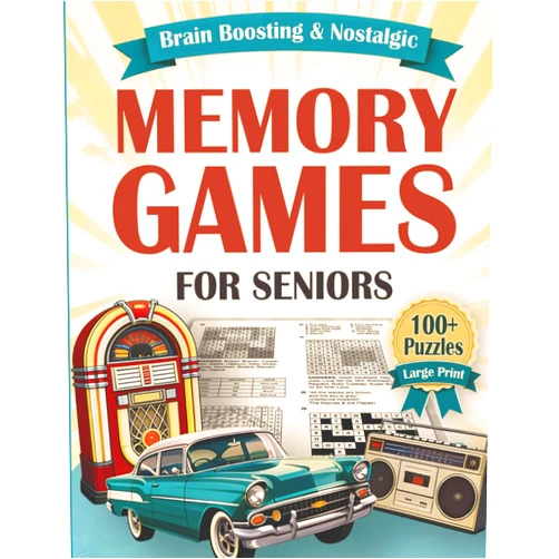 Michael Smith Brain-Boosting, Nostalgic Memory Games for Seniors (Large Print): 100+ Fun, Easy, and Relaxing Puzzles to Keep Your Mind Sharp, Active, and Engaged (Gifts for Women & Men)