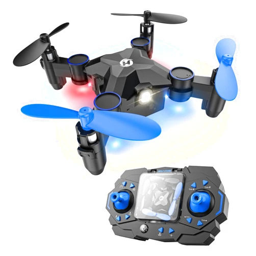 Holy Stone HS190 Foldable Mini Drone for Kids Beginners, RC Nano Quadcopter with Altitude Hold, 3D Flips, High Speeds Rotation, Headless Mode, Throw to Go, One Key Return, Great Gift Toys for Boys and Girls, Blue